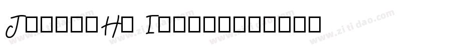 JabcedHy Italic字体转换